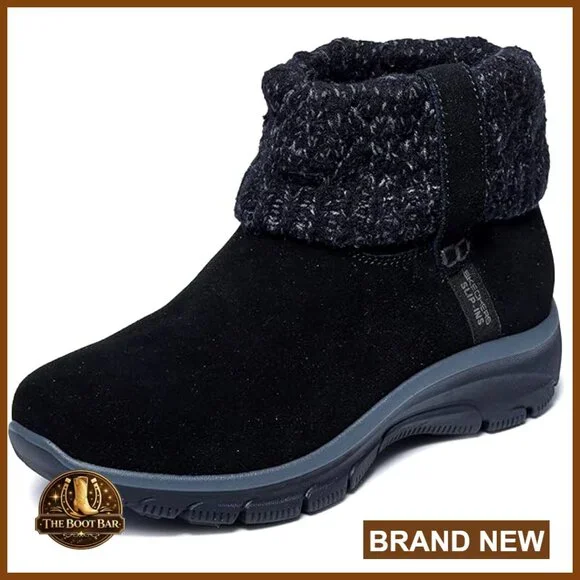 Suede Slip-On Ankle Boots with Memory Foam, Water Resistant - Picture 1 of 6